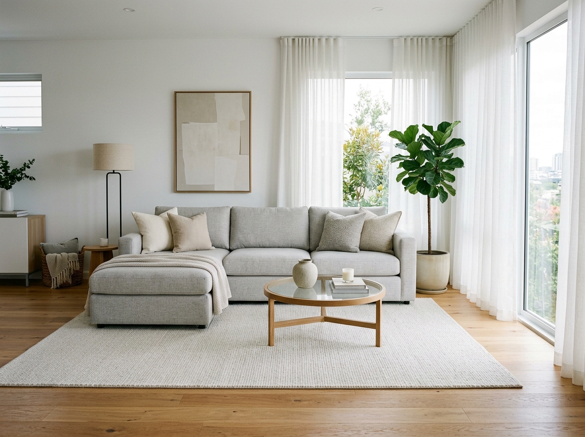 Stockholm Curved Bouclé Sofa